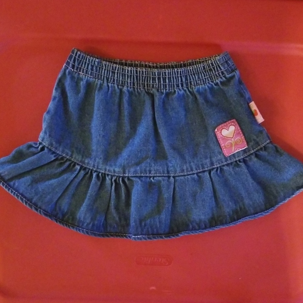 Toddler girls Jean skirt 12M